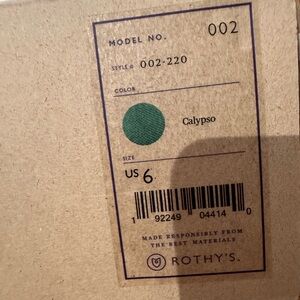 Rothy's Calypso Green Flats - US 6